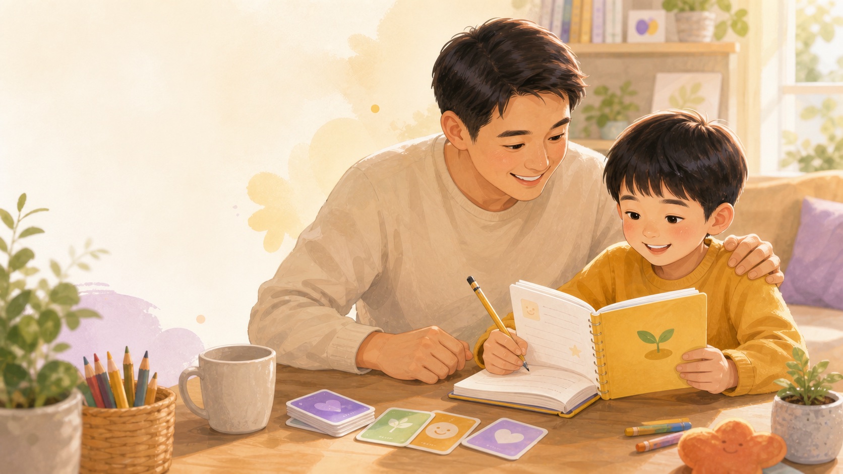 ครอบครัวใช้ Growth Mindset Journal เพื่อสะท้อนความคิดและพูดคุยอย่างอบอุ่น